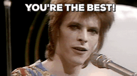 David Bowie you're the best gif